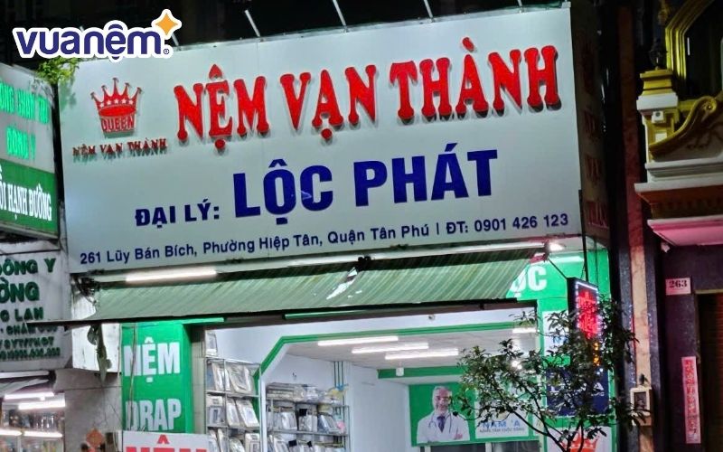 Đại lý Lộc Phát là một trong những điểm phân phối nệm Vạn Thành