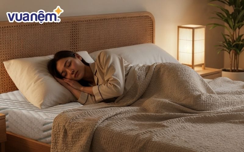 Nằm nghiêng trái là lựa chọn phù hợp với người cao huyết áp