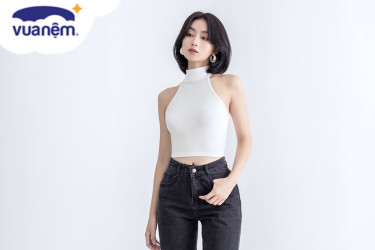 phối đồ với quần baggy jeans nữ