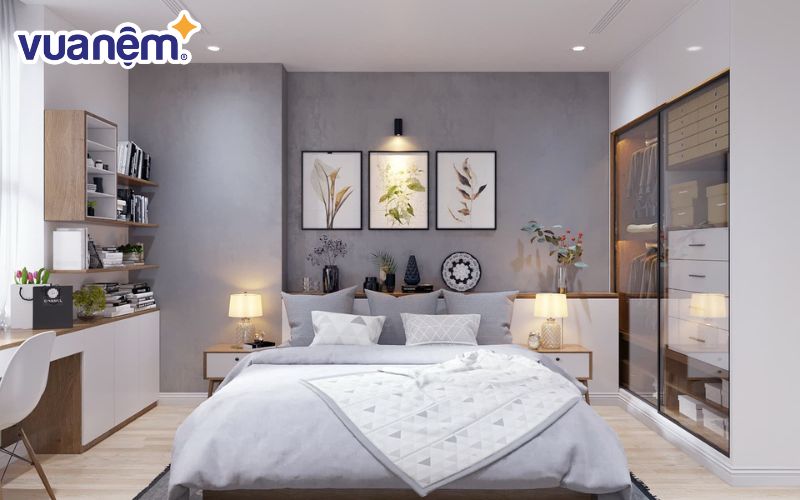 Phòng ngủ là nơi nghỉ ngơi sau 1 ngày dài làm việc