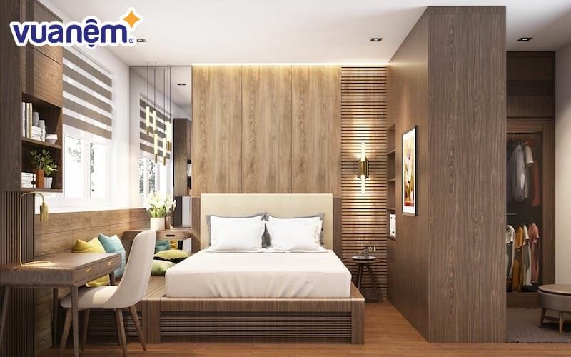 Ánh sáng là yếu tố cần thiết giúp cho phòng ngủ trở nên ấm áp và thơ mộng hơn