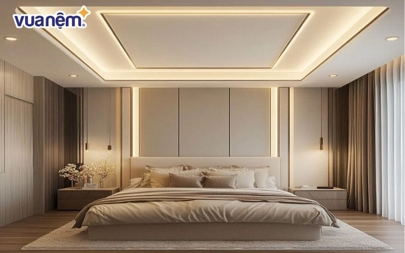 Sắp xếp nội thất phòng ngủ hài hòa, gọn gàng