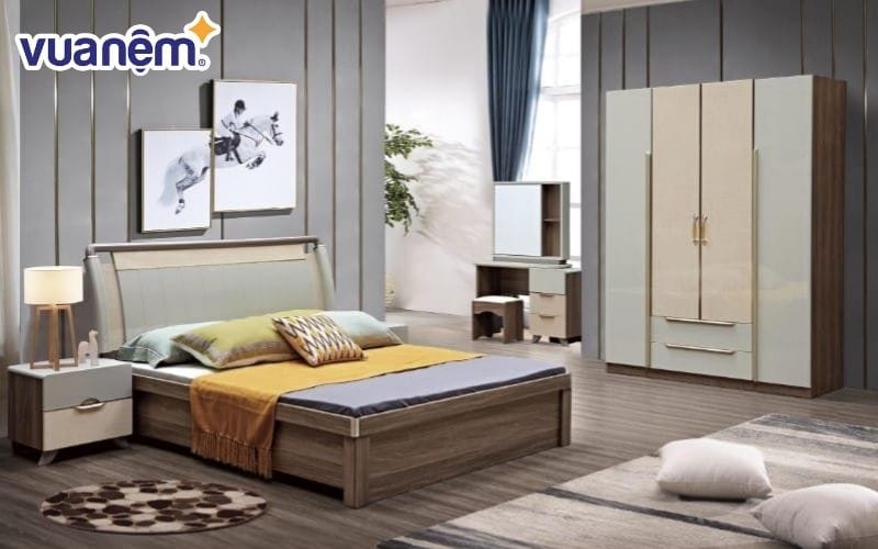 Giường ngủ theo phong cách hiện đại tại Sofa Hà Anh