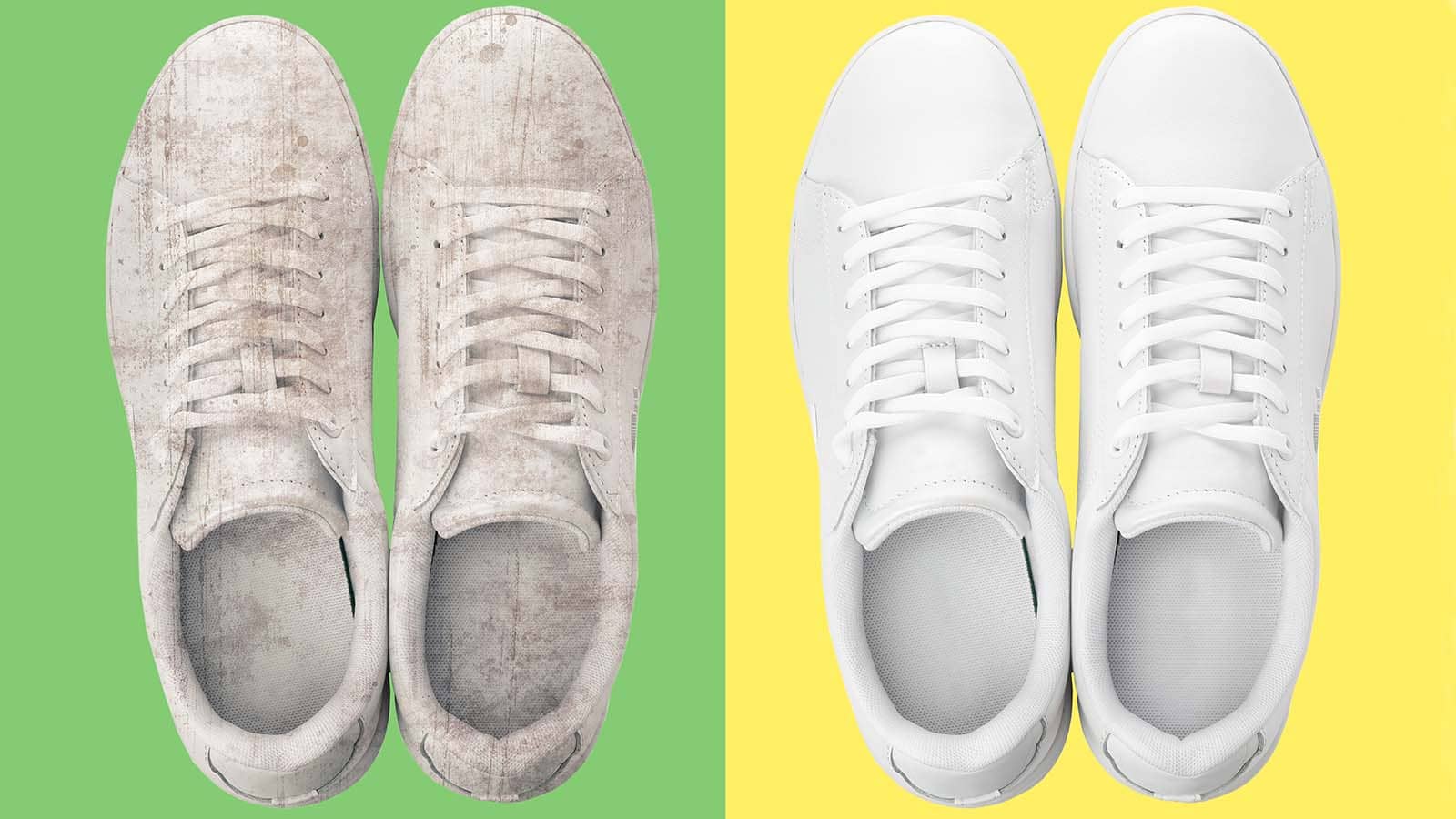 cách làm sạch giày trắng da