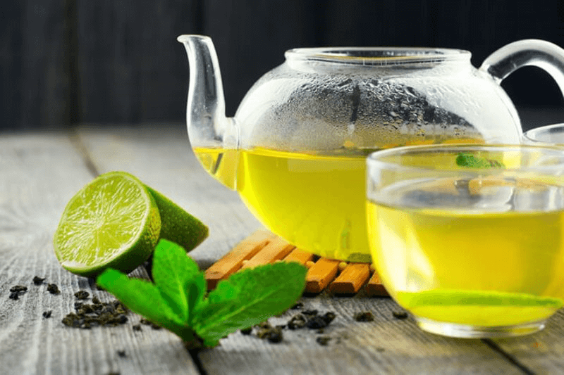 Nước chanh kết hợp trà xanh giảm cân 