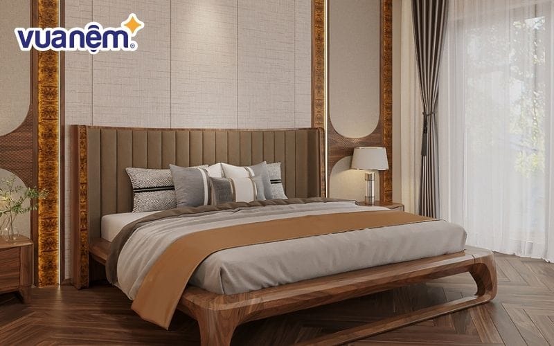 Giường ngủ gỗ óc chó bán chạy tại Nội thất Hà Anh