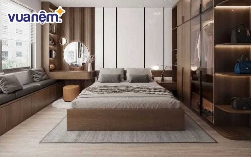 Giường ngủ tại cửa hàng nội thất Thắng Huệ