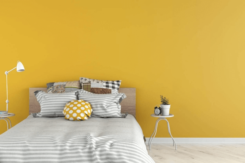 Màu sơn phòng ngủ người mệnh Thổ đẹp 