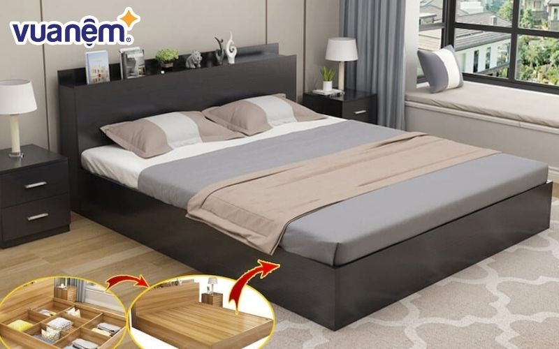 Các mẫu giường ngủ tại cửa hàng Duy Thảo được làm từ gỗ là chủ yếu