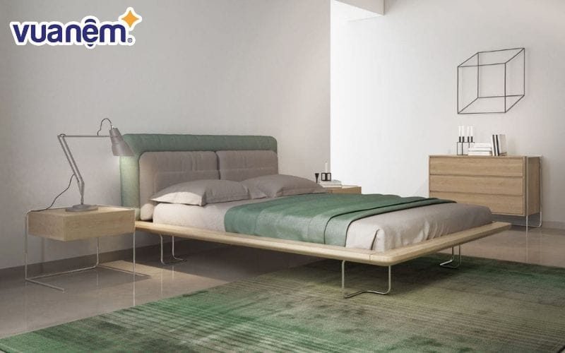 Phòng ngủ hẹp cần màu sơn nhạt để tạo sự thoáng mát