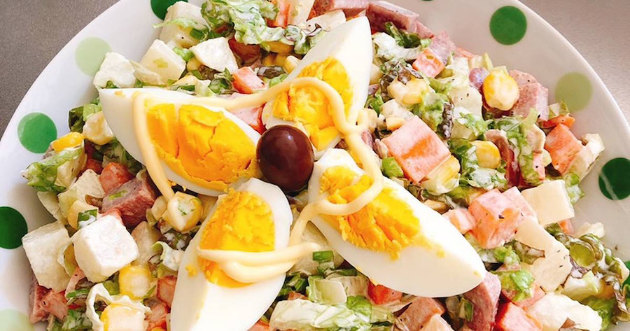 Salad trứng - rau củ giúp no lâu, giảm cảm giác thèm ăn