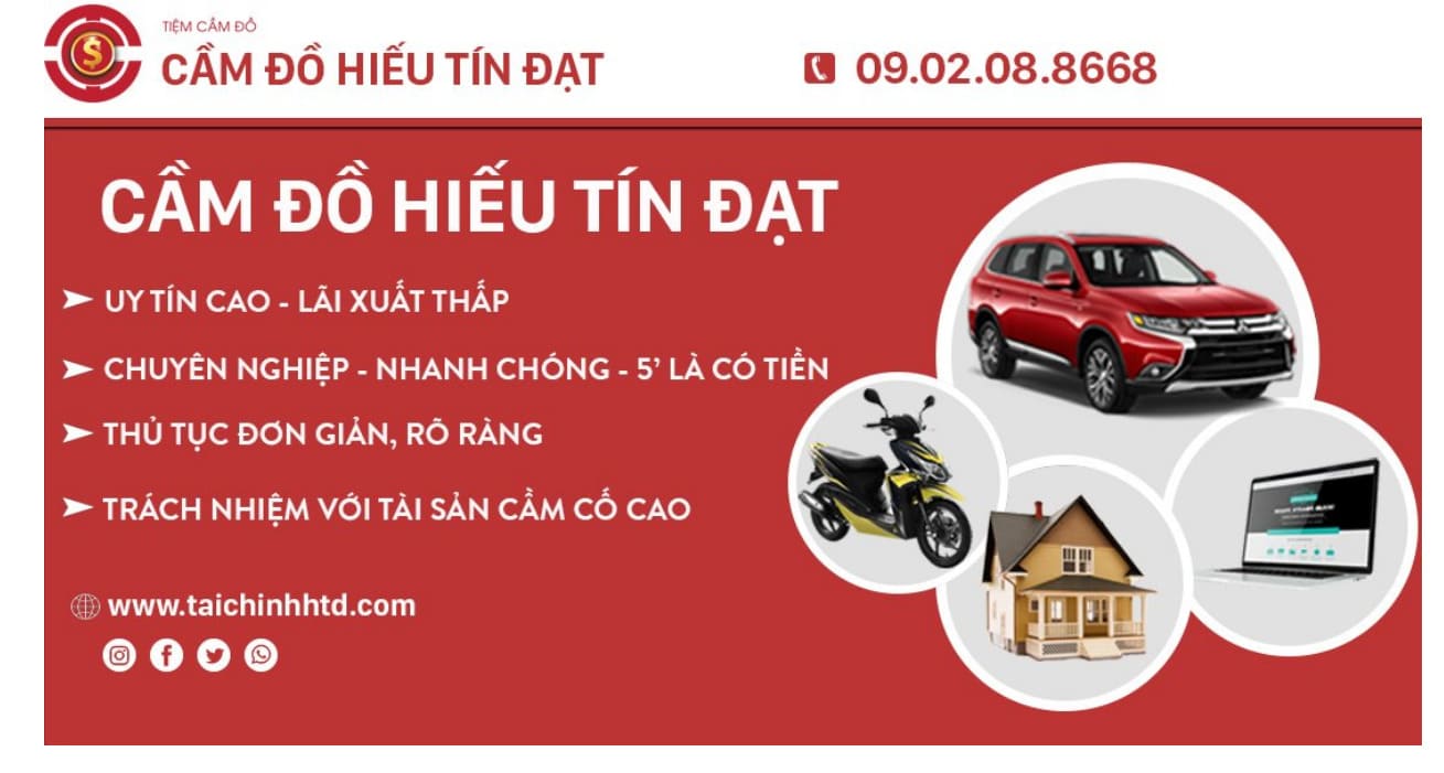 Cầm đồ dễ dàng tại Hiếu - Tín - Đạt