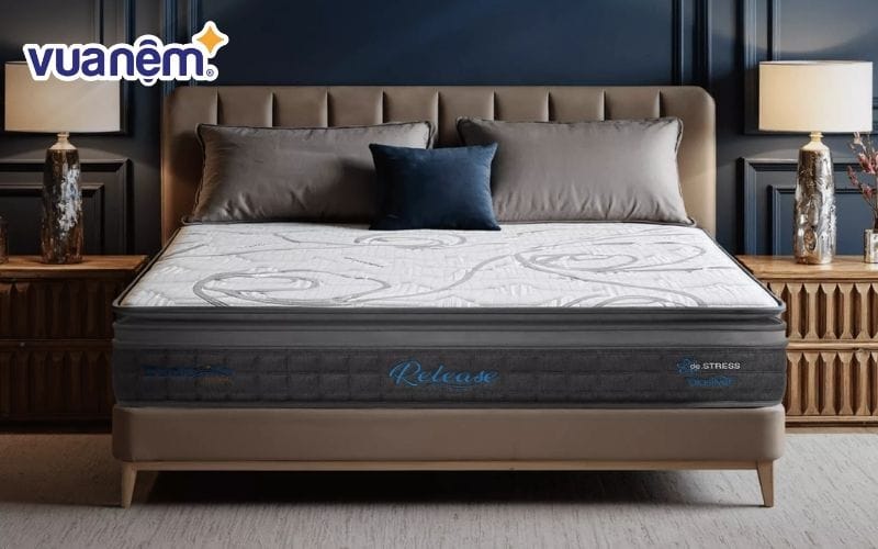 Nệm lò xo Dunlopillo de.Stress Release phân 5 vùng nâng đỡ chuyên sâu