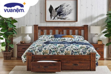 giường gỗ nghiến