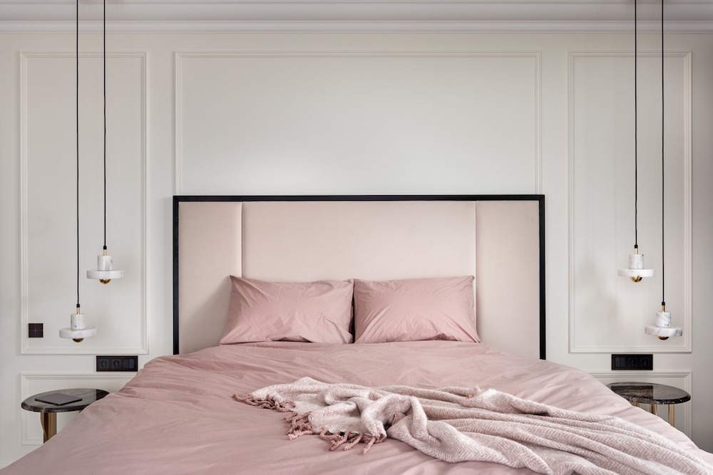 Giường màu hồng pastel mang đến không gian mộng mơ