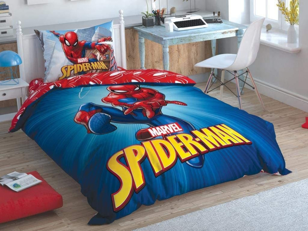 giường ngủ được các bé trai 10 tuổi hình người nhện