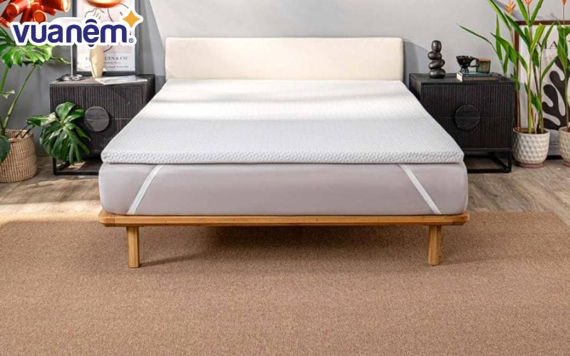 Topper memory foam nâng đỡ êm ái Comfy Noah