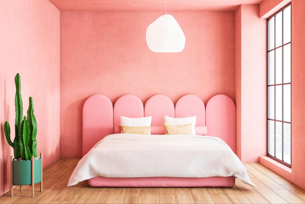 Cách chọn giường ngủ màu hồng 