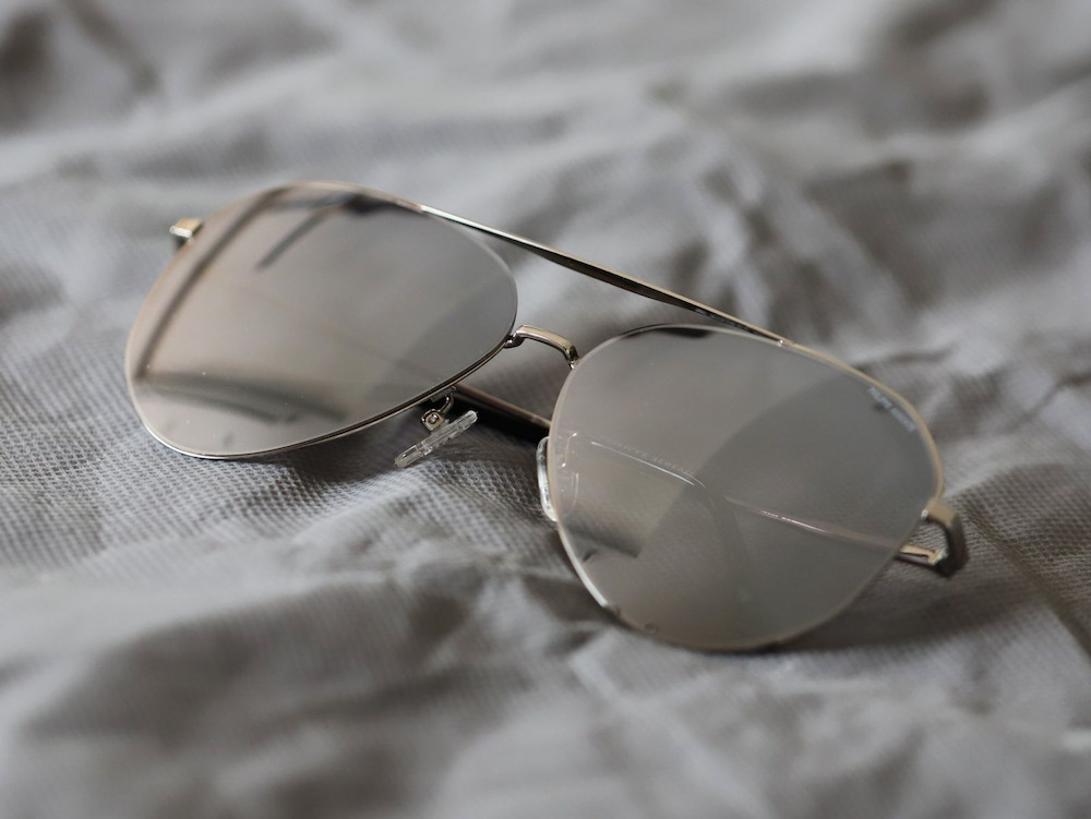 Stun-Shine Silver Mirrored Aviator Sunglasses