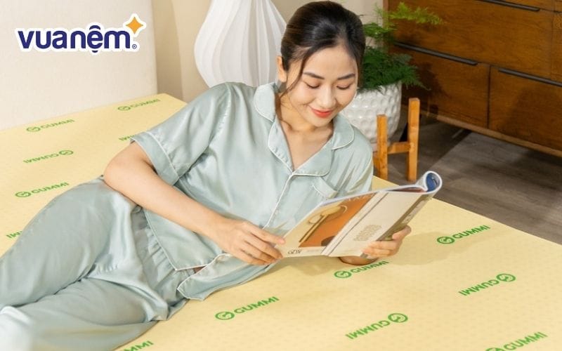 Nệm có lỗ thông hơi mang lại cảm giác thoáng mát khi nằm