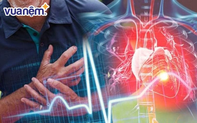 Caffeine có thể làm tăng nhịp tim và huyết áp, gây áp lực lên tim mạch và làm trầm trọng hơn tình trạng bệnh