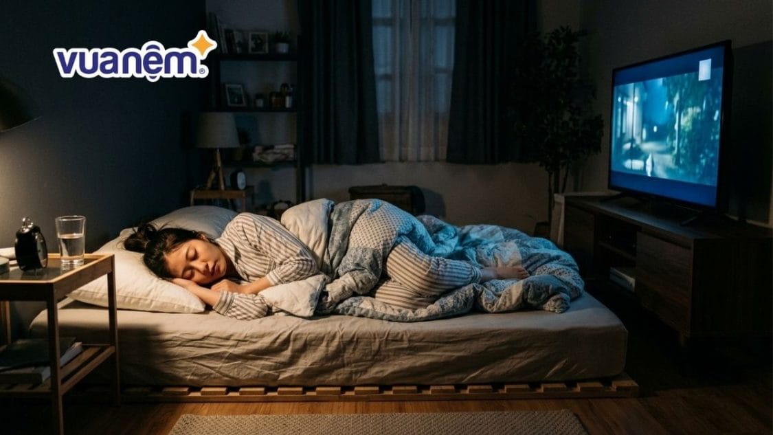Bật TV khi ngủ có hại không? Bí quyết ngủ ngon không cần TV