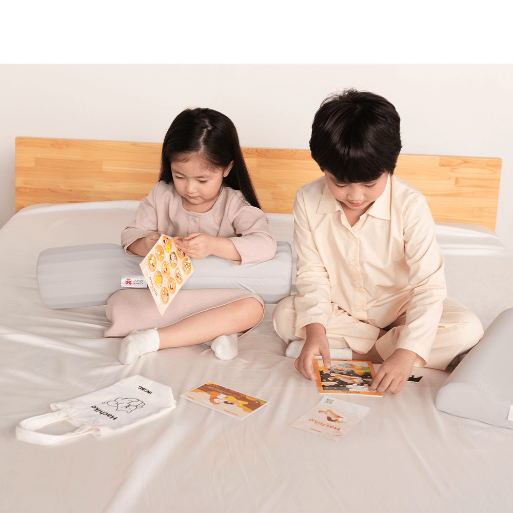 Bộ gối Aeroflow Hachiko Kids cho bé từ 3 - 6 tuổi