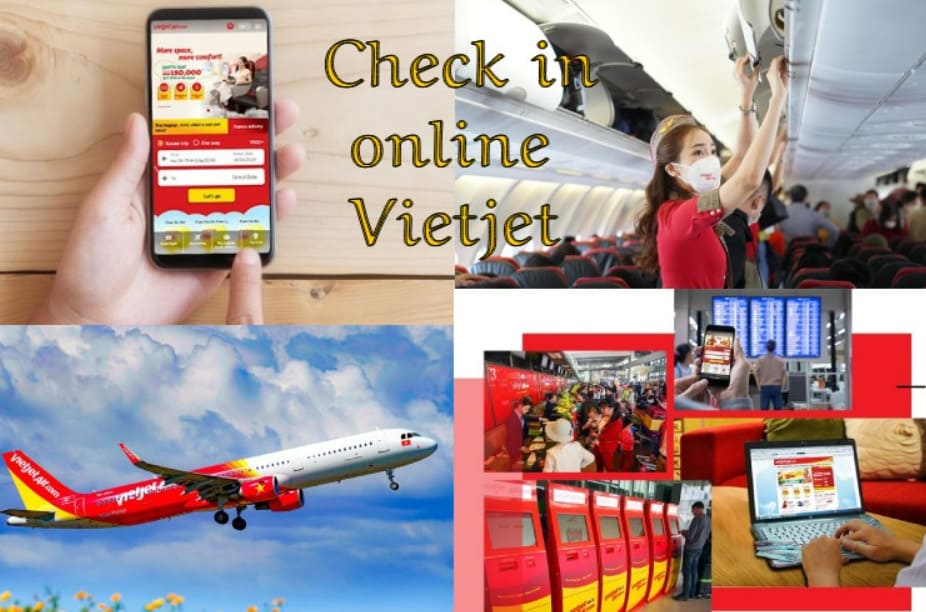 làm thủ tục trực tuyến vietjet air