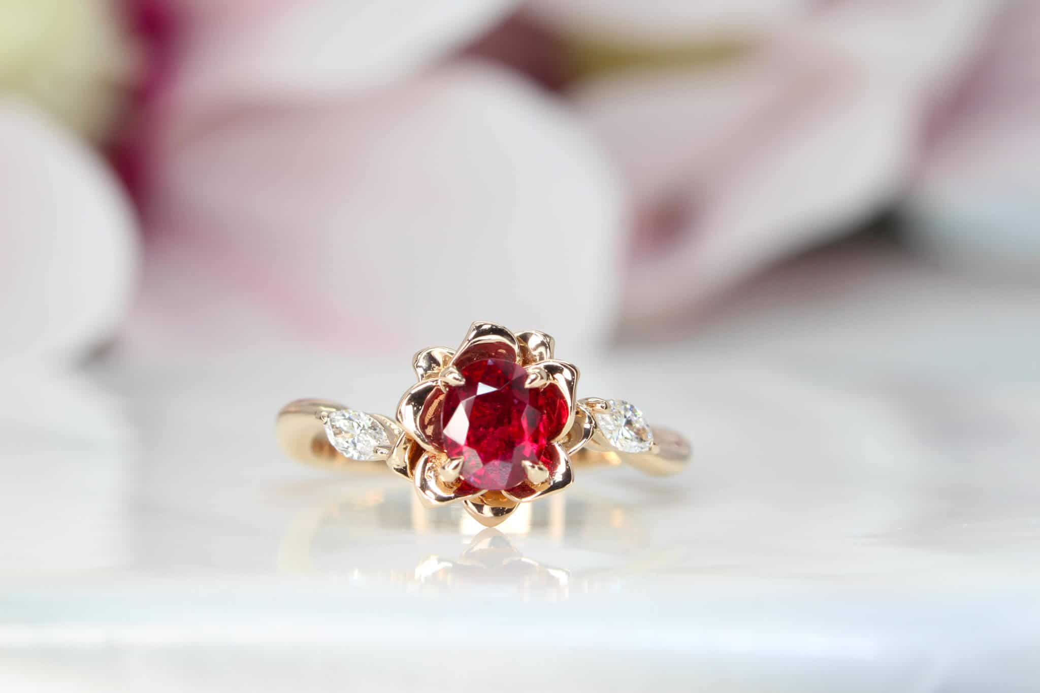 nhẫn đá ruby nữ đẹp