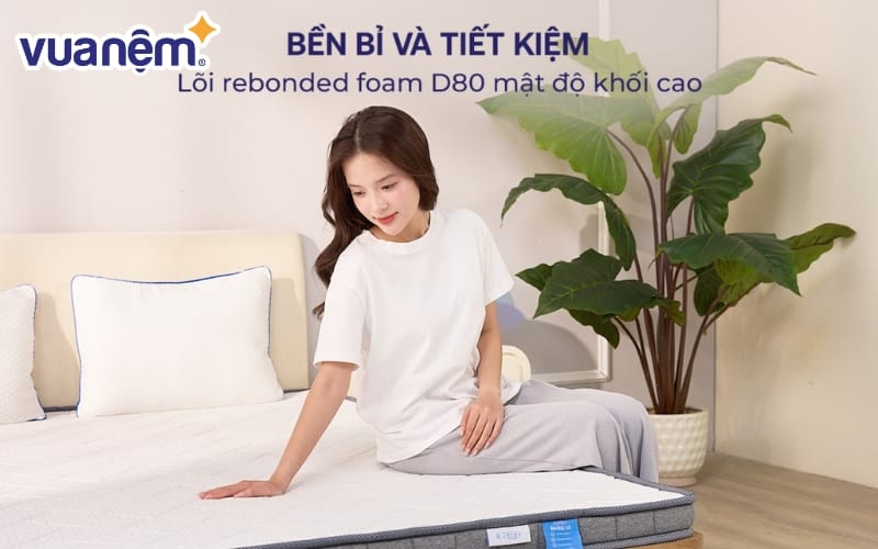 Nệm foam hiện đại tại Vua Nệm được thiết kế đa tầng, có khả năng giảm áp lực 