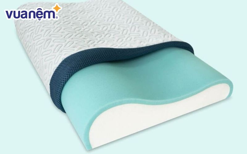 Gối Aeroflow iCool dạng lượn sóng giúp giảm ngưng thở và chảy nước miếng khi ngủ