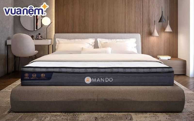 Nệm lò xo Amando Elite Plus vừa nâng đỡ, vừa kháng khuẩn tốt