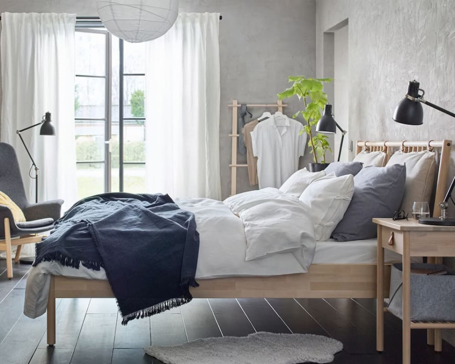 giường IKEA Björksnäs 