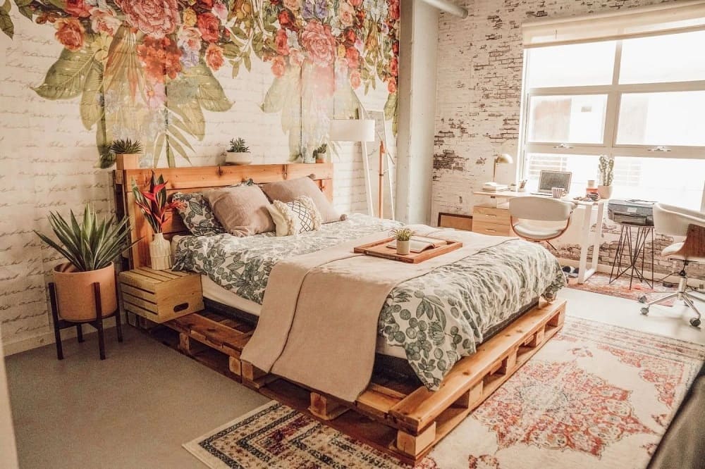 giường ngủ phong cách vintage