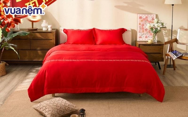 Bộ ga chun Amando Love ấm áp, sang trọng cho ngày cưới