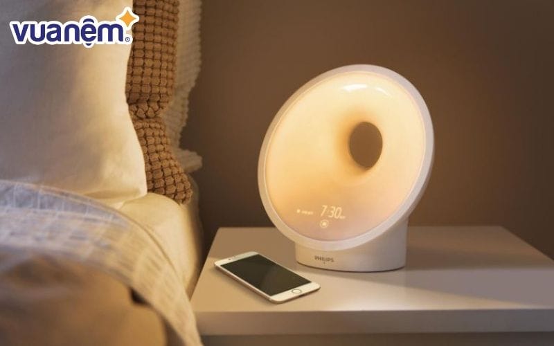 Sử dụng thiết bị báo thức bằng ánh sáng