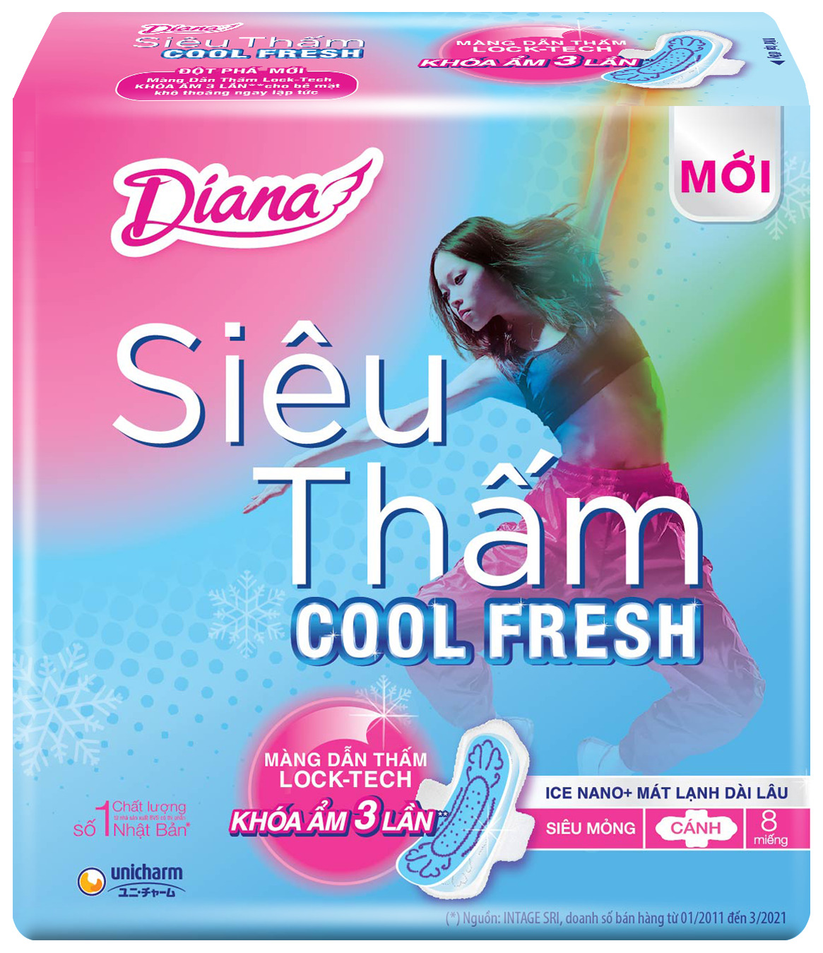 Băng vệ sinh ban ngày Diana siêu mỏng cánh