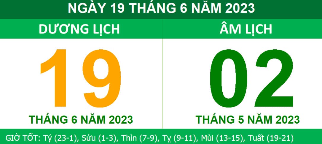  tháng 6 năm 2023 Quý Mão có nhiều ngày tốt lành