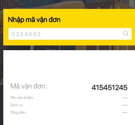 tra cứu vận đơn nhất tín logistics