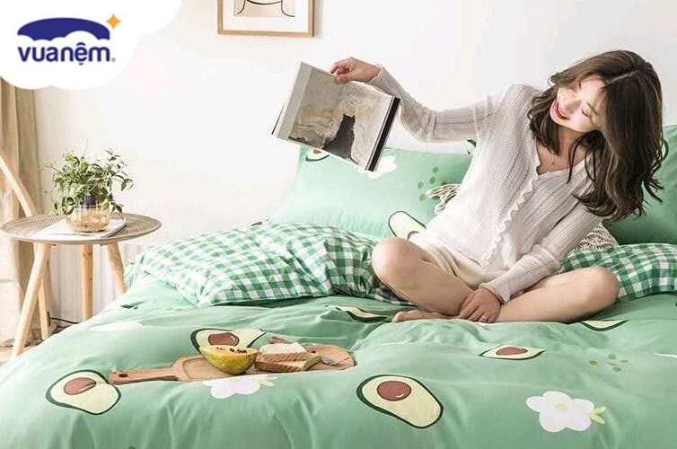 chăn ga gối đệm hình quả bơ