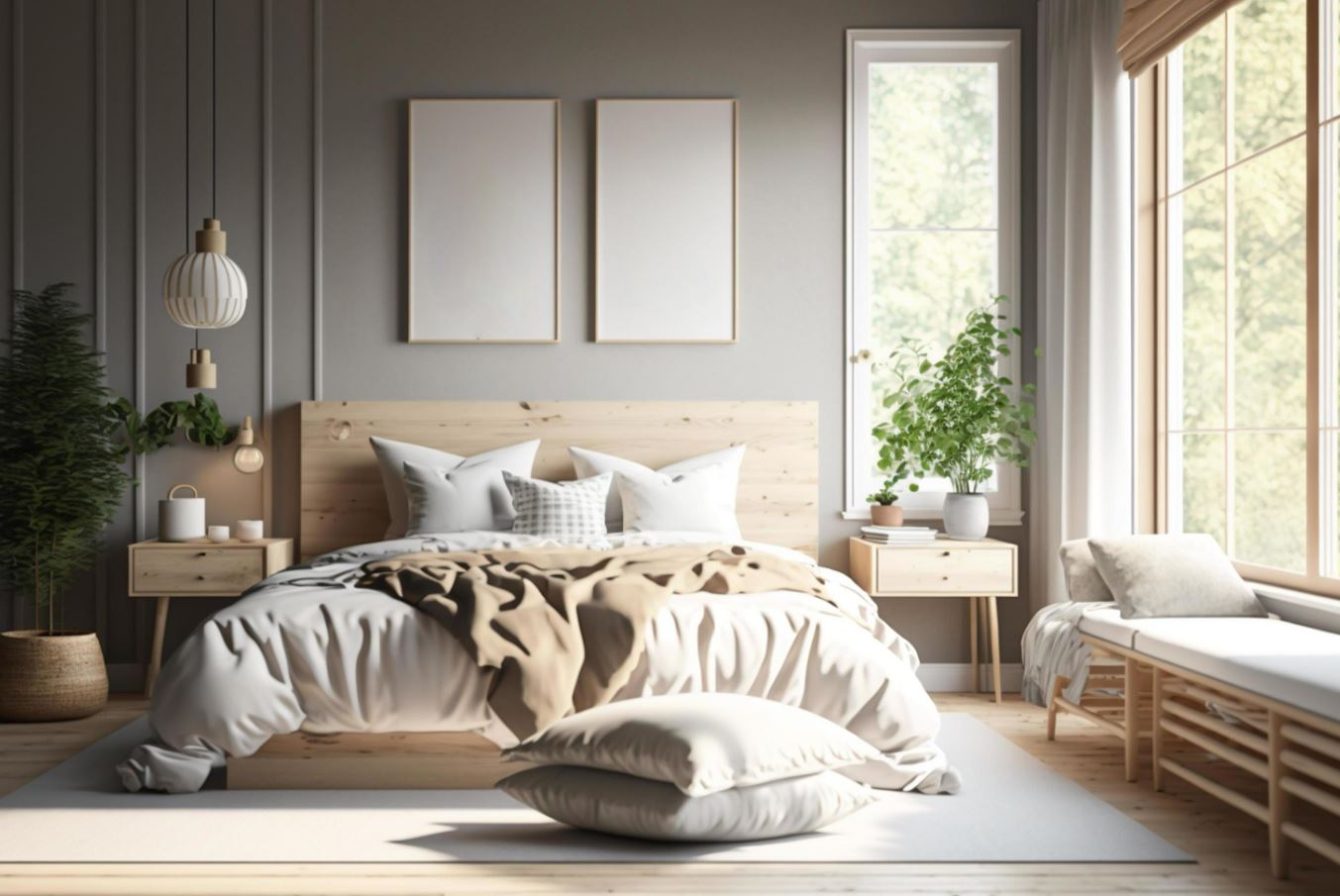 các phòng ngủ phong cách scandinavian đơn giản