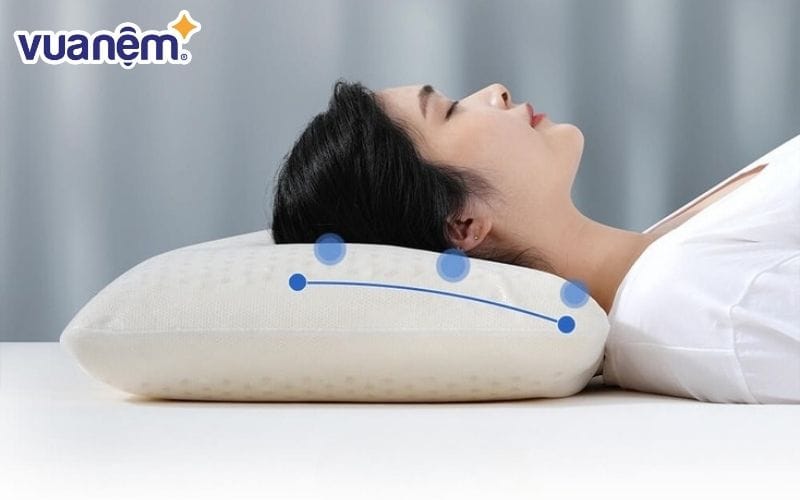 Gối cao su non giúp cải thiện chất lượng giấc ngủ tối ưu