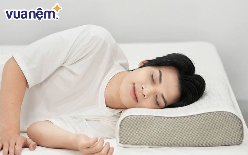 Gối cao su Gummi Contour xoa dịu nhức mỏi vai gáy, giảm đau lưng