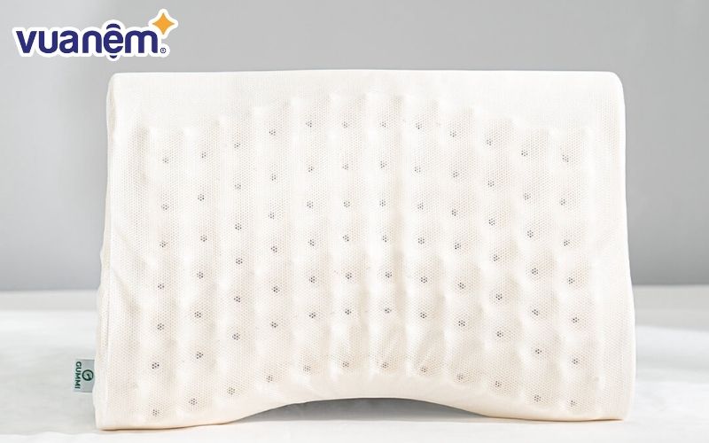 Gối cao su Gummi Oren có thiết kế là một hình bán nguyệt