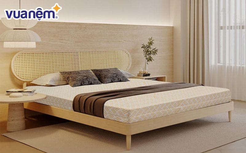 Nệm cao su 10cm thương hiệu Kim Cương được nhiều khách hàng yêu thích