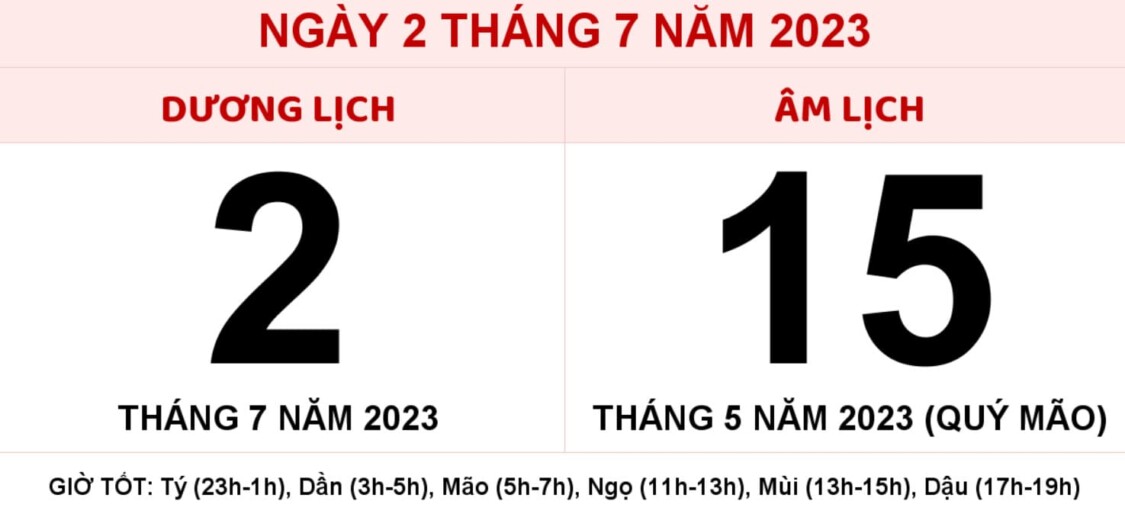 sinh con vào ngày mùng 2 tháng 5 năm 2023 Âm lịch