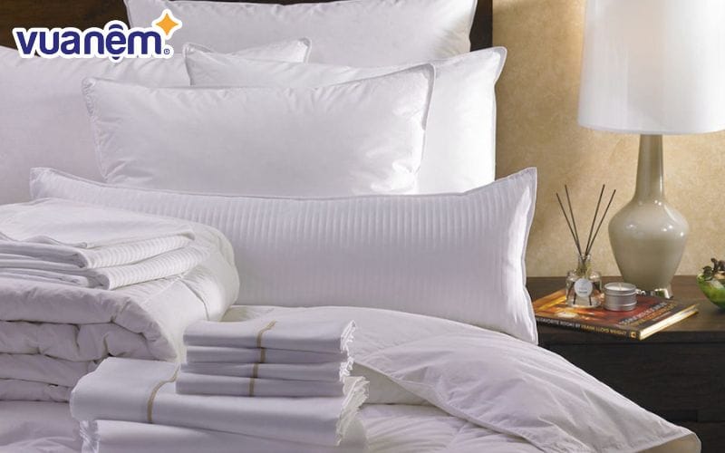 Bộ ga gối chất lượng giúp khách sạn tạo ấn tượng tốt với khách hàng