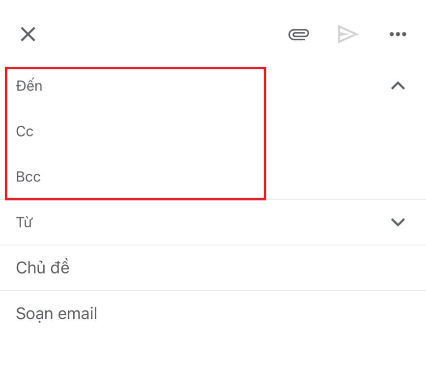 cc, bcc trong email