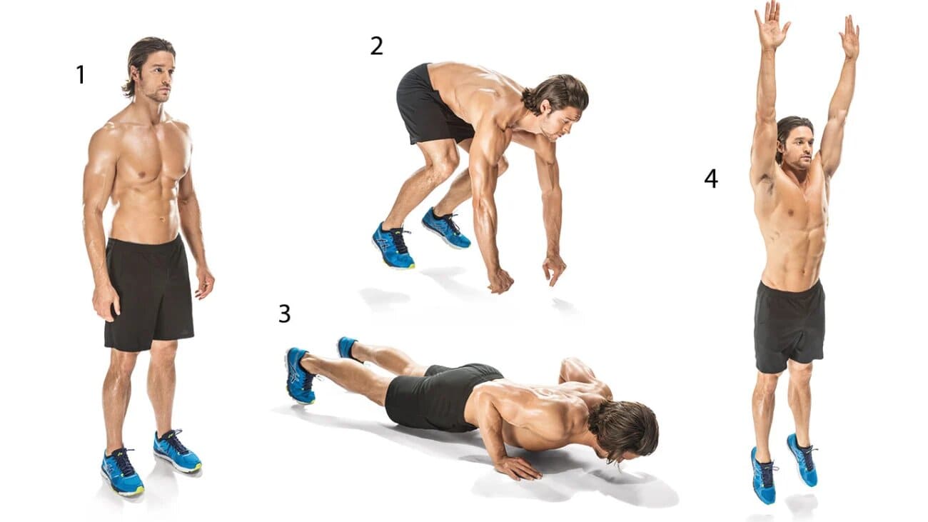 động tác burpee