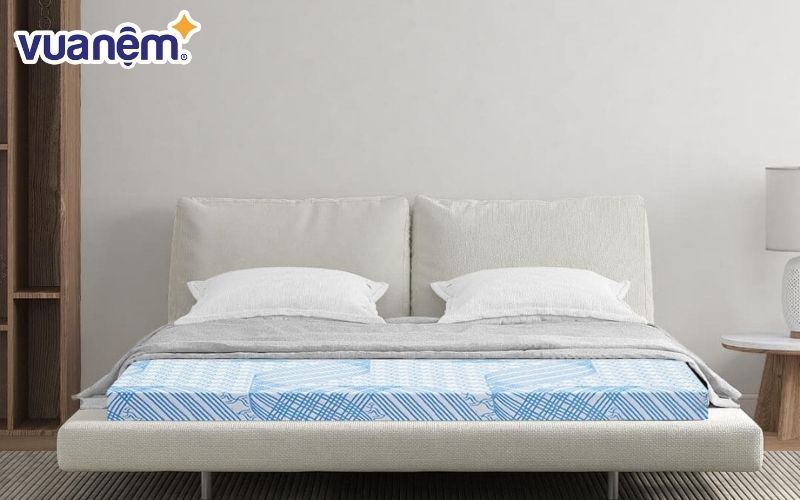 Nệm cao su bông ép đa tầng Kim Cương Titanium hạn chế xẹp lún